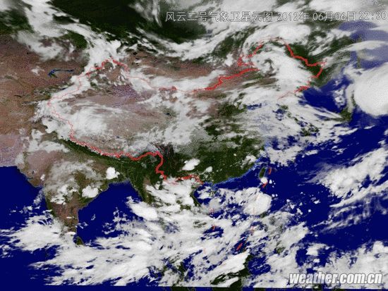 高清衛(wèi)星云圖天氣預報