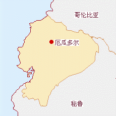 厄瓜多爾國(guó)土面積示意圖