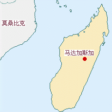 馬達(dá)加斯加國(guó)土面積示意圖