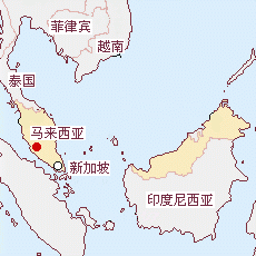 馬來西亞國土面積示意圖