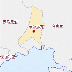 摩爾多瓦國(guó)土面積示意圖