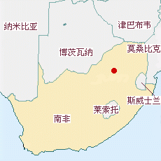 南非國土面積示意圖