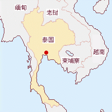 泰國國土面積示意圖